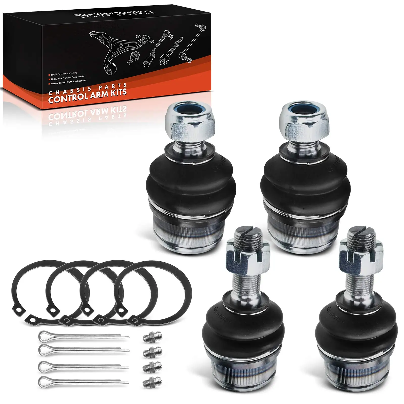 Frankberg 4-delige draagarmset vooras onder voor Dodge Ram 2500 FORD USA F-150 F-250 Bronco D3TZ3050A