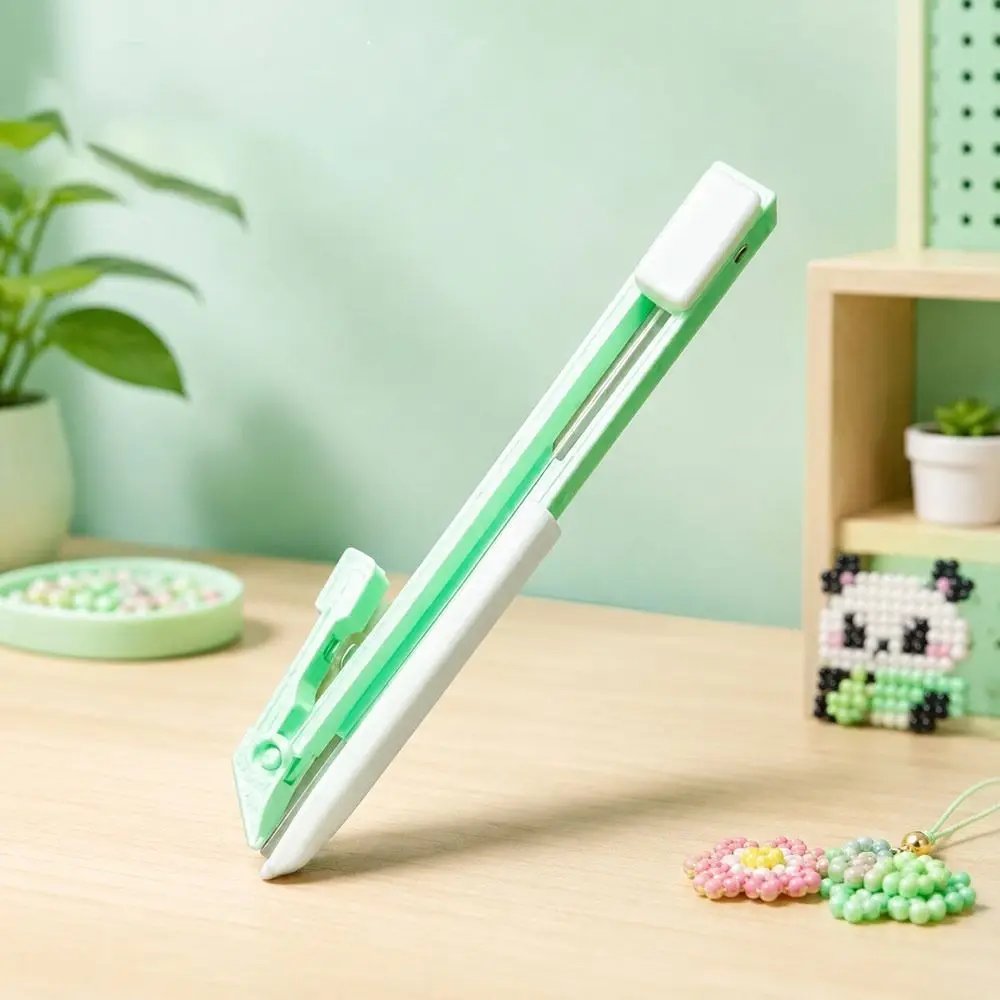 New Retractable Fuse Bead Pen Smooth Gliding Single Needle Perler Bead Pen Handheld DIY Bead Tweezer Pen For 2.6mm Beads