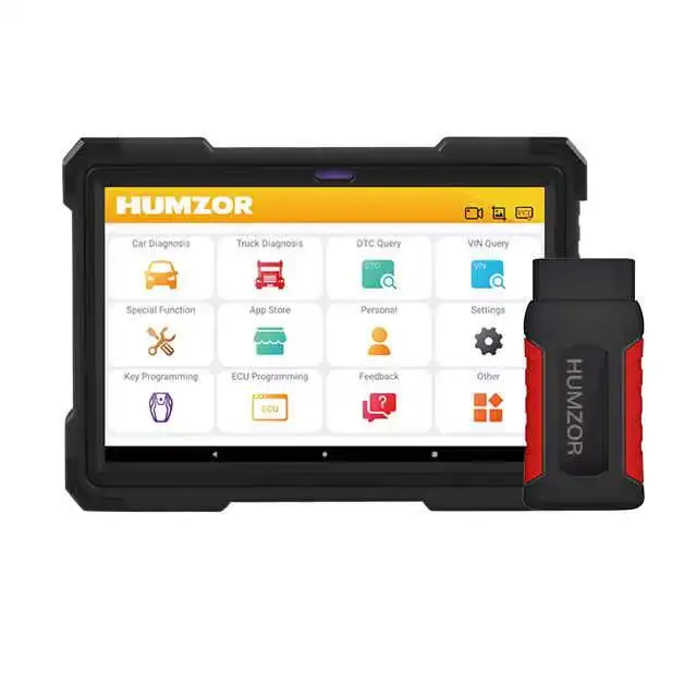 Original Humzor NexzDAS ND666 Elite 2 Scanner 12V&24V Car and Truck Full System Diagnosis Tool Support ECU Coding