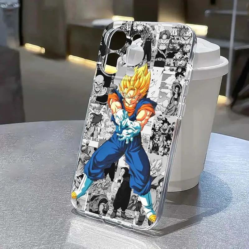 

Super Vegeta Goku Dragon Ball For Apple iPhone 17 Air 16e 16 15 14 13 12 11 Mini Pro Max Plus Transparent Soft Cover Phone Case