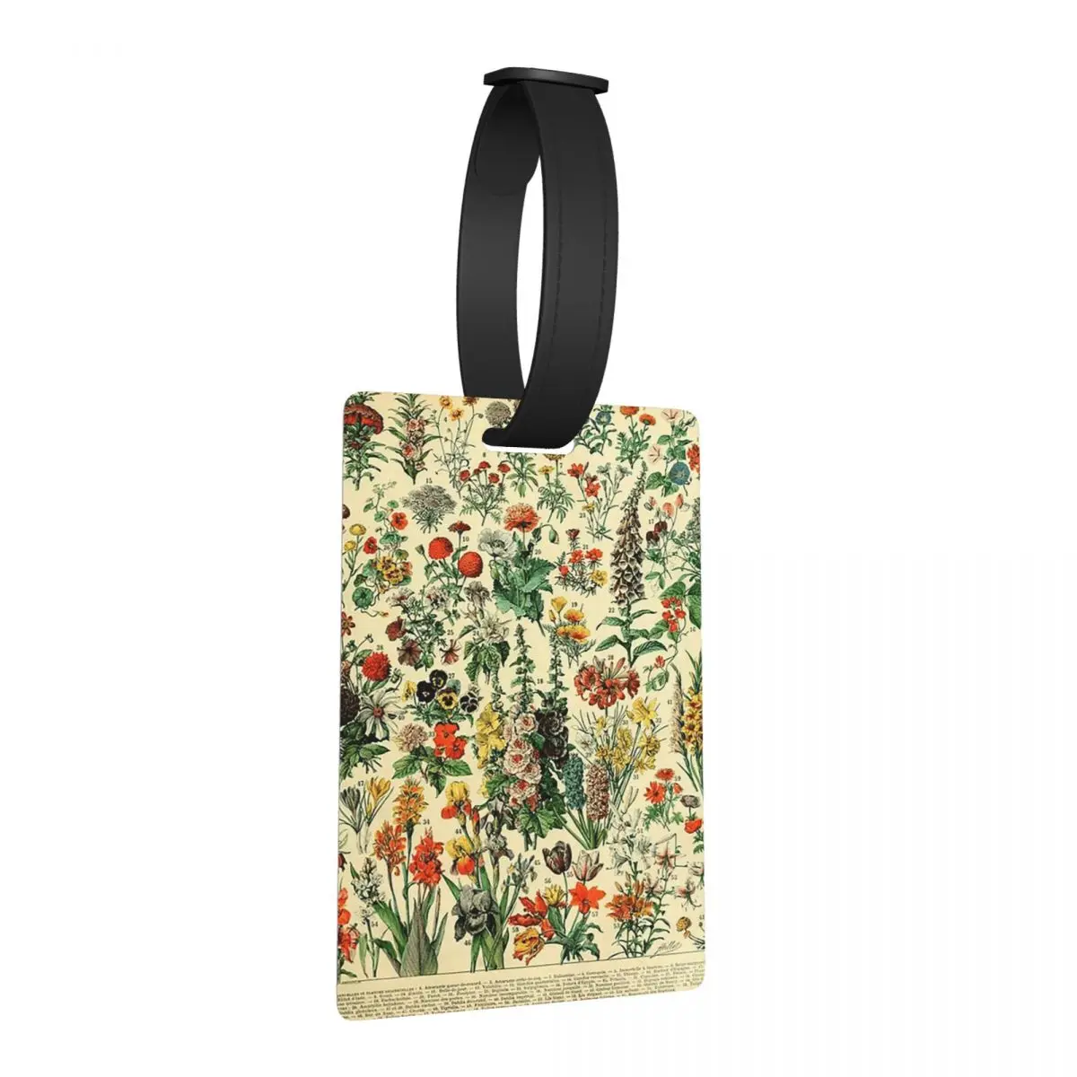 

Types Of Flowers, Adolphe Millot Luggage Tags Suitcase Accessories Travel Baggage Boarding Tag Label Holder ID Name Address