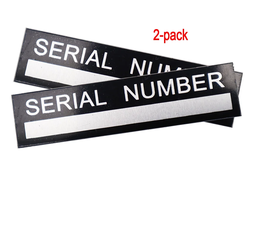 2-PACK VEHICLE TRUCK BOAT Trailer Blank VIN & Weight AXLE Chassis Plate 100mm x 25mm Identification Number