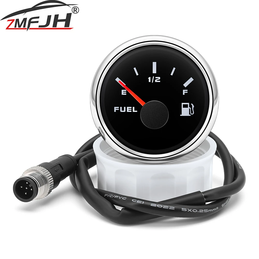 

NMEA2000 52mm Gauge Fuel Level Water Temp Voltage Oil Press Water Level Rudder Angle PORT For Left Engine Single Engine Gauge