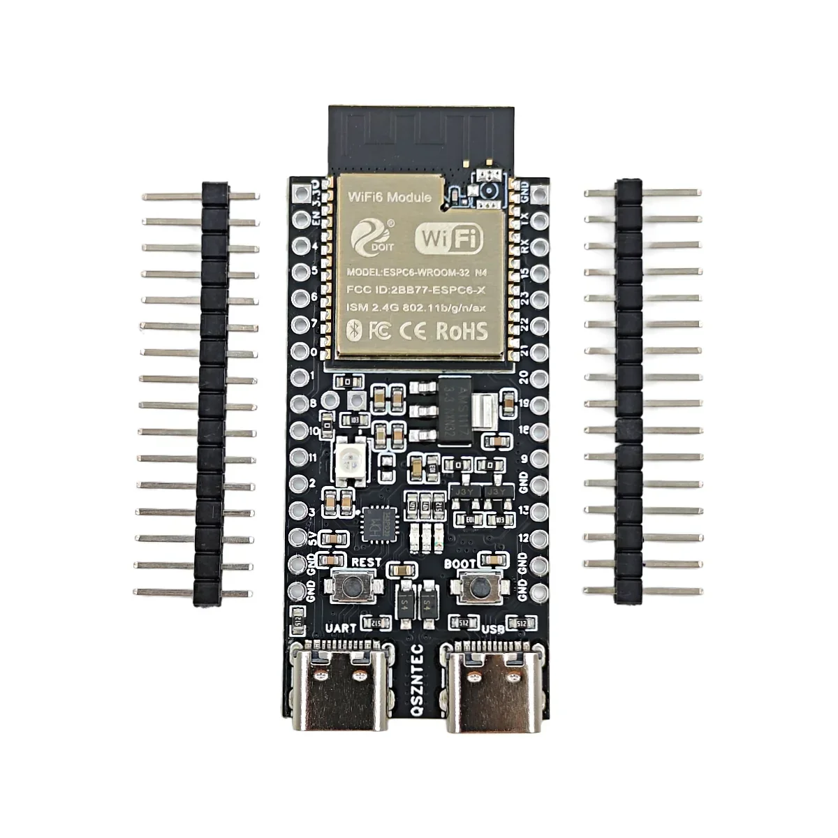 ESP32-C6 ESP32 WiFi+Bluetooth Internet Of Things Dual Type-C Development Board Core Board ESP32-C6-DevKit C Thread/Zigbee