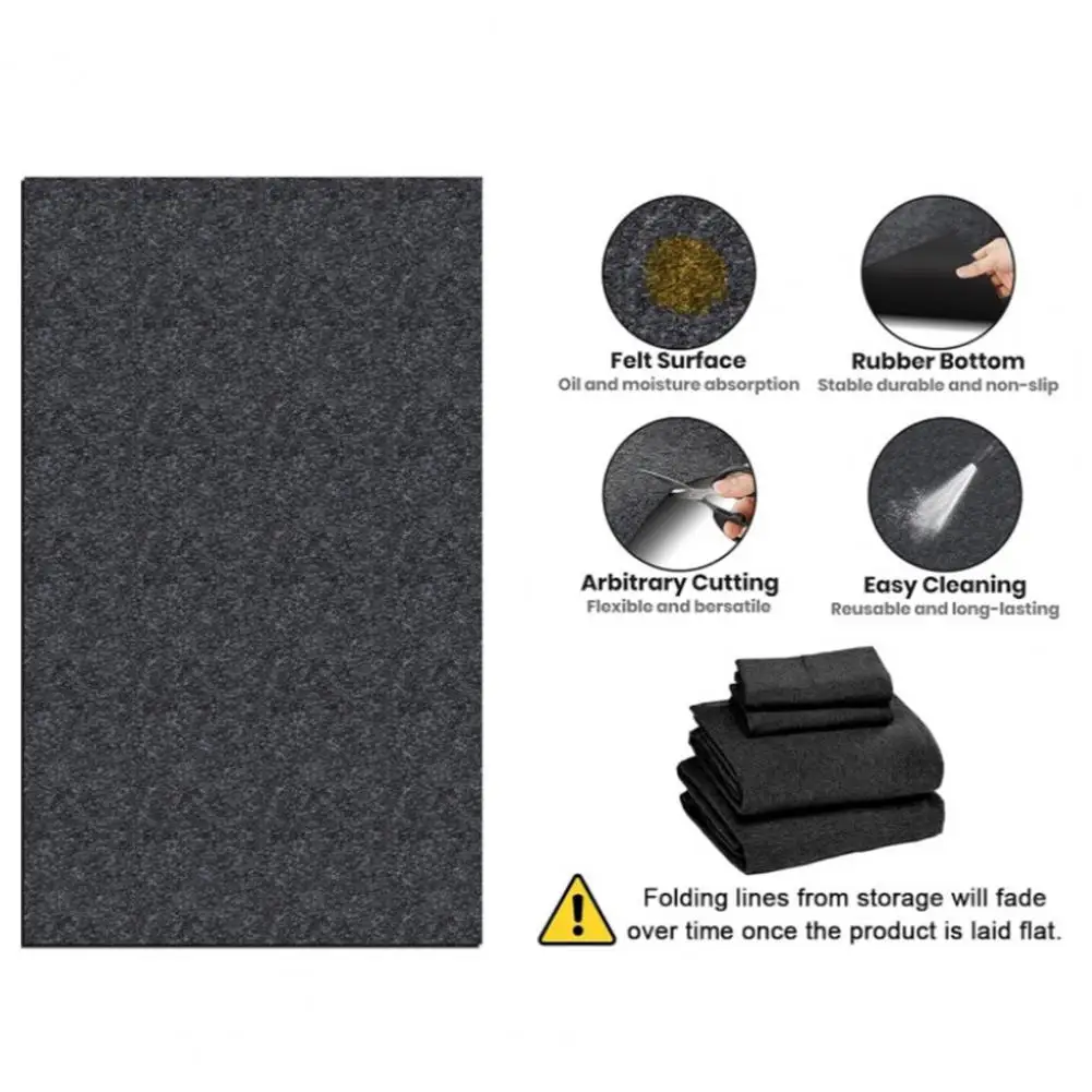 Garage Floor Mat Easy to Clean Garage Floor Mat for under Car Non-slip Oil Spill Absorbent Mat Waterproof Pad for Maintenance