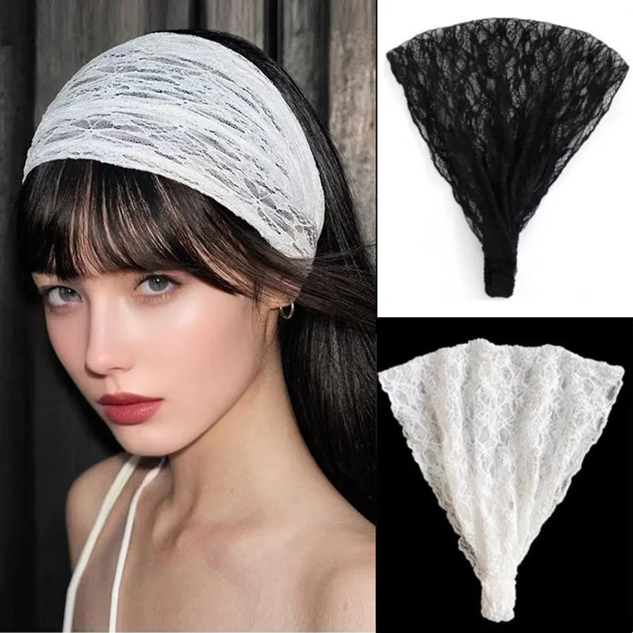 

2026 Lace Elastic Hairbands Headband Headscarf Women Girl Scrunchies Hair Head Hoop Band Accessories Headdress Headwear Ornament