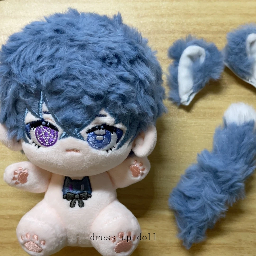 Anime Attribute 15cm Ciel Phantomhive Kawaii  Handsome Boy Cotton Doll Change Clothes Plush Toys Cartoon Figures Body Plushies