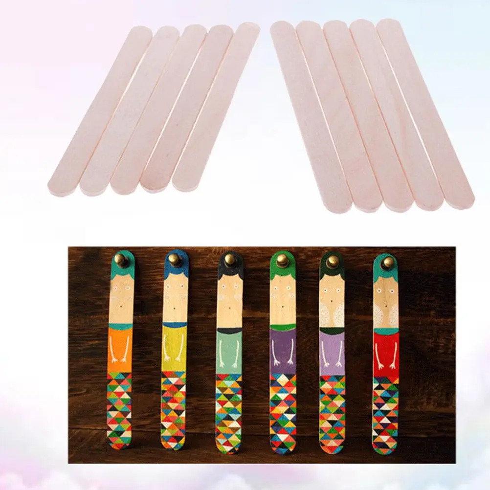 

400 шт. экологичных деревянных палочек без воска для детских поделок, DIY-проектов, обучения в классе, счета, творчества и рукоделия