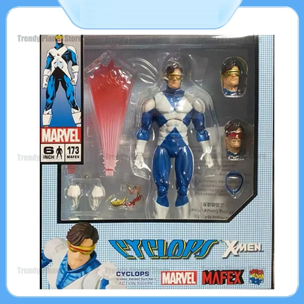 

MEDICOM TOY MAFEX No.099 Action Figure: Cyclops (Comic Ver.) - X-Men Collectible Model Gift for Boy Girl Genuine Model
