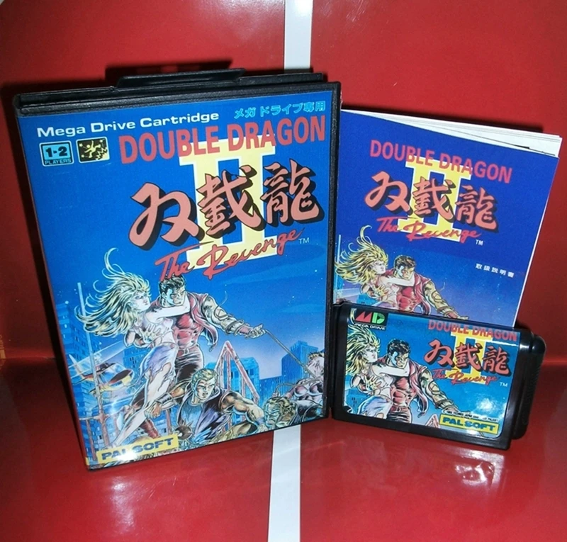 

Double Dragon 2 с коробкой и руководством для 16-битной игровой картриджа Sega MD System Megadrive Genesis