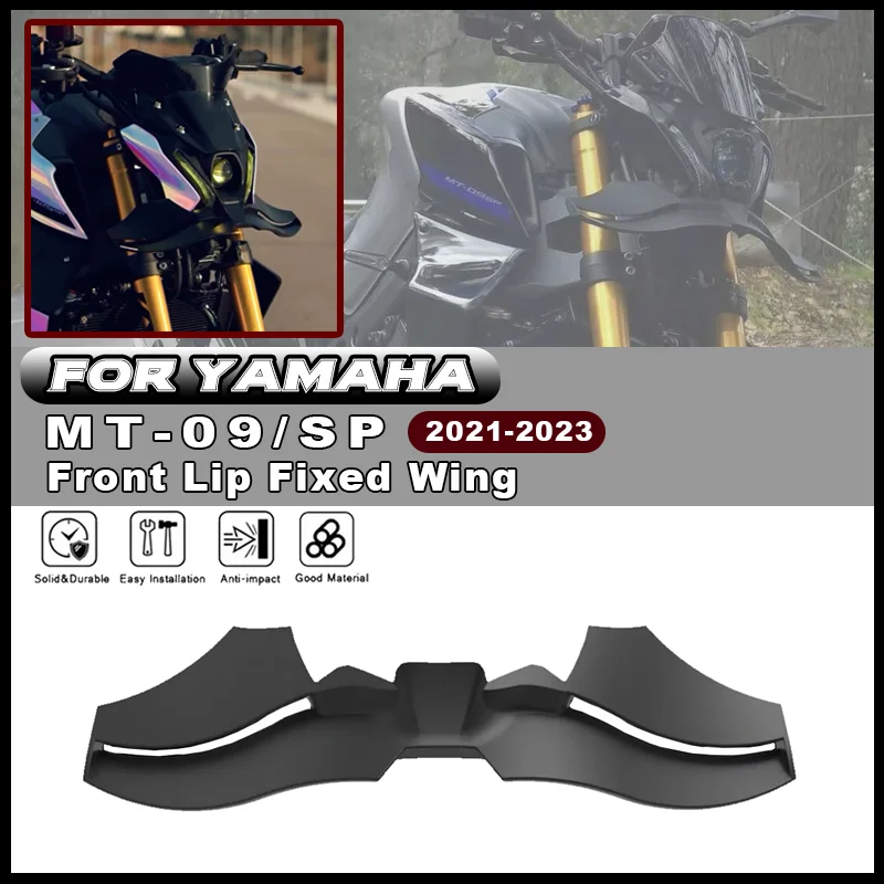 

Motorcycle Downforce Winglet Aerodynamic Wing For YAMAHA MT09 MT-09 /SP 2021-2023 Front Spoiler Front Spoiler Kit New Accessorie