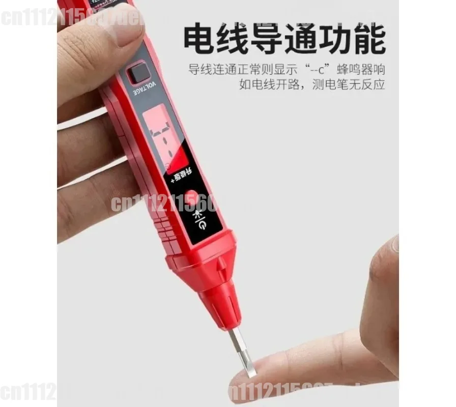 For R2897 Multifunctional Electric Pen, Digital Voltage Tester with Break Point Detection, Continuity Test & LED Flashlight