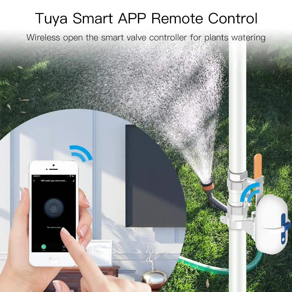 Tuya Smart ZigBee Water Gas Pipeline Auto Shut OFF Valve Controller Smart Life APP Remote Control With Alexa Google Home