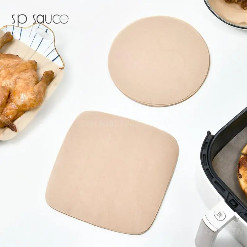 Papier antiadhésif pour friteuse à air et poulet, polymères de cuisson à la vapeur antiadhésifs, accessoires de qualité alimentaire, papier pour friteuse à air, 5 ensembles, 10 ensembles, 20 ensembles