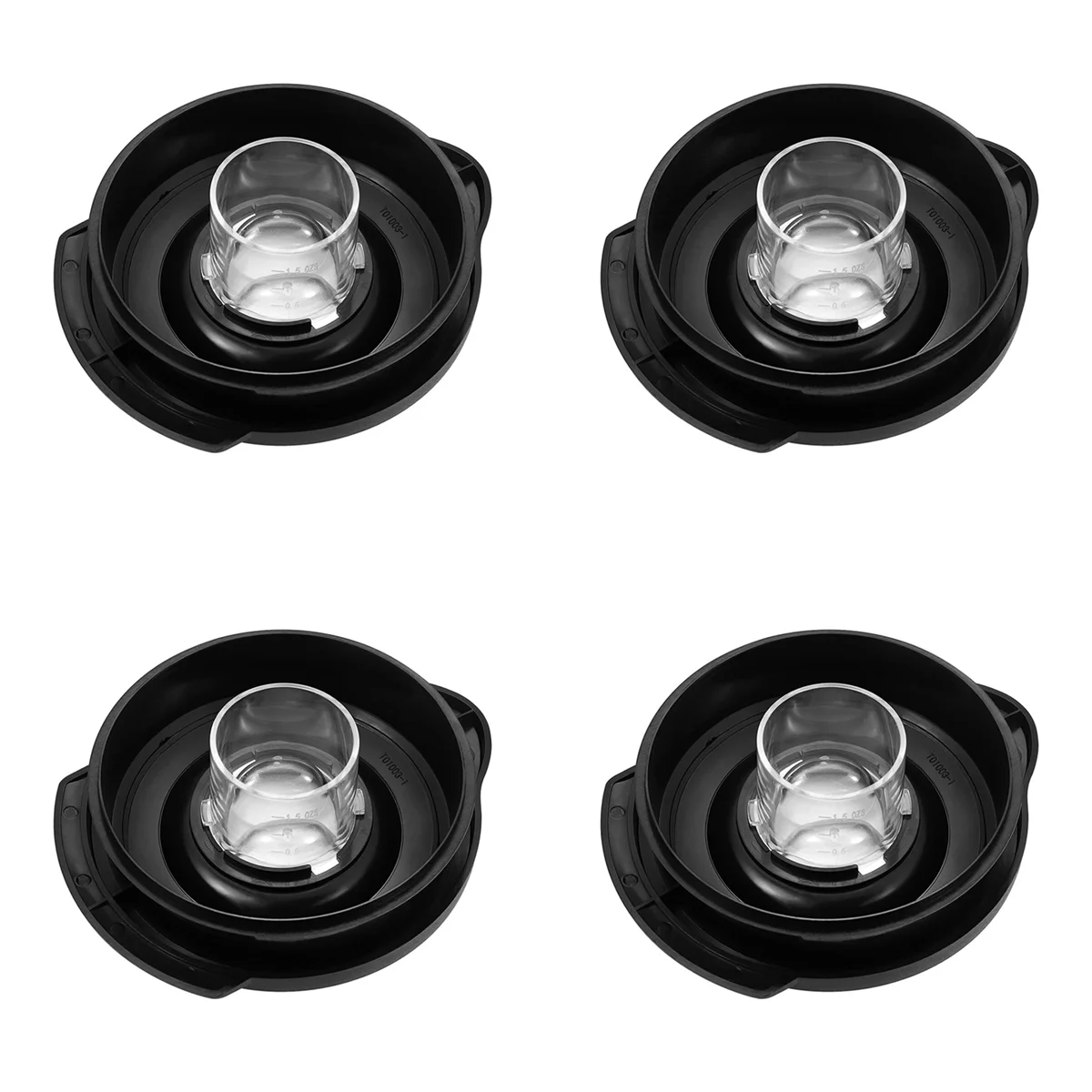 

4X 6-Cup Glass Blender Lid Cover for Os-Ter Blender Jar 124461-000-000 Fit for Os-Ter Pro Blenders Lid Replacement Parts