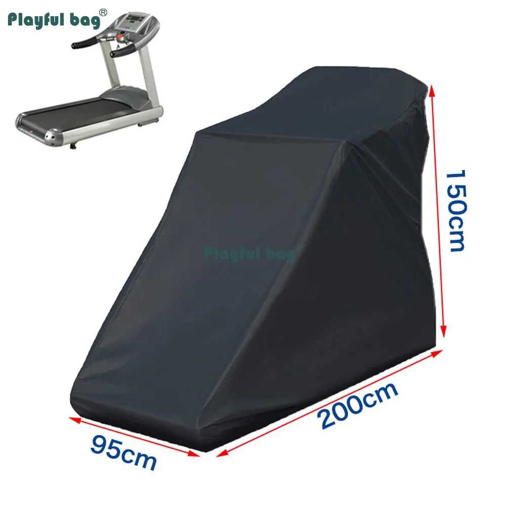 210D Oxford Fabric Treadmill Cover Waterproof Dustproof Running Machine Protector for Indoor Home Gym Equipment NA116