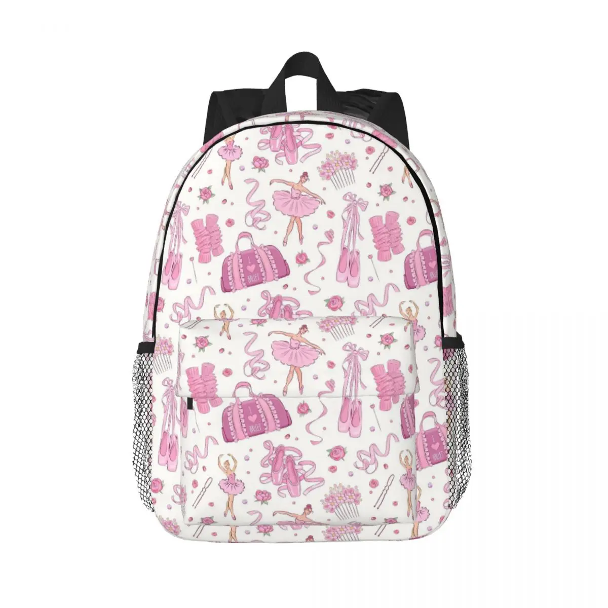 Ballett-Tanz macht mich frei Ballerina Tänzerin Rucksack Tagesrucksack Jungen Mädchen Schultasche Schultertaschen für Männer Frauen Kinder Schultasche