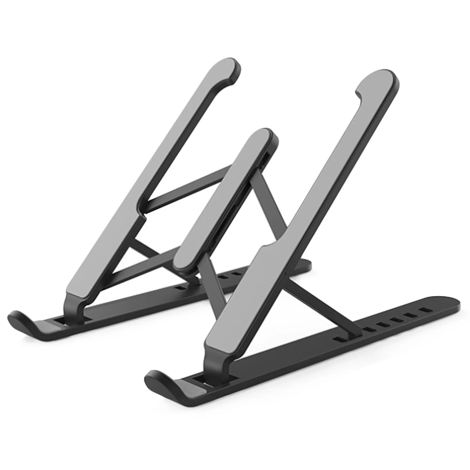 Portable Ergonomic Folding Laptop Cooling Stand Holder Rack with 7 Adjustable Height Compatible with Notebook Computer Tablet