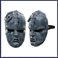 Horror Phantom Blood Stone Mask Headwear Halloween Costume Accessories Anime JoJo Halloween Cosplay Helmet Party Props
