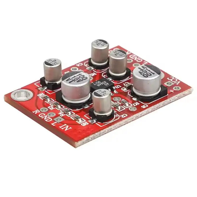 AD828 Stereo Preamp Power Amplifier Board DC5V-15V 12V Low Noise Preamplifier Module for DIY Audio Projects