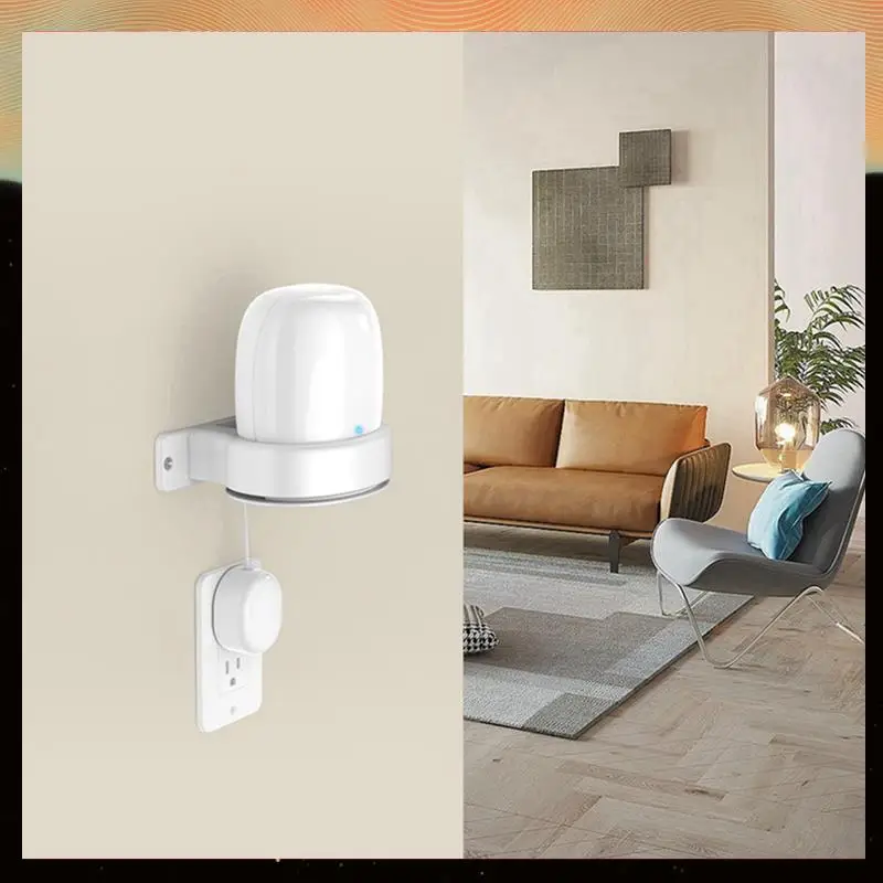 For Google Nest Wifi Pro Wall Mounting Bracket Intelligent Speaker Wall Storage Bracket Base, 3 PCS-Y05A