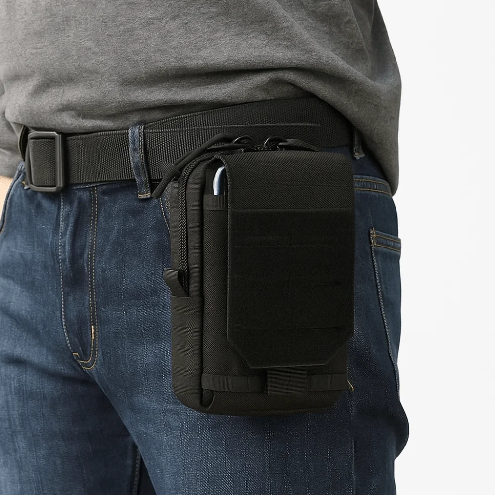 

Oxford Mobile Phone Waist Bag Waist Hanging Large Capacity Multifunction Belt Pouch Waterproof Portable Clip-On Case Bag