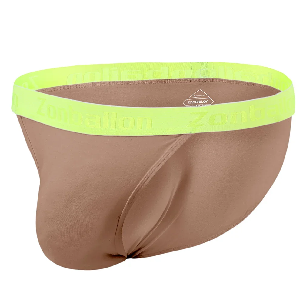 

Jinshi Mens Briefs Bulge Bamboo Soft Seamless Breathable Underwear Low-Waist Ultra-Thin Mens Briefs