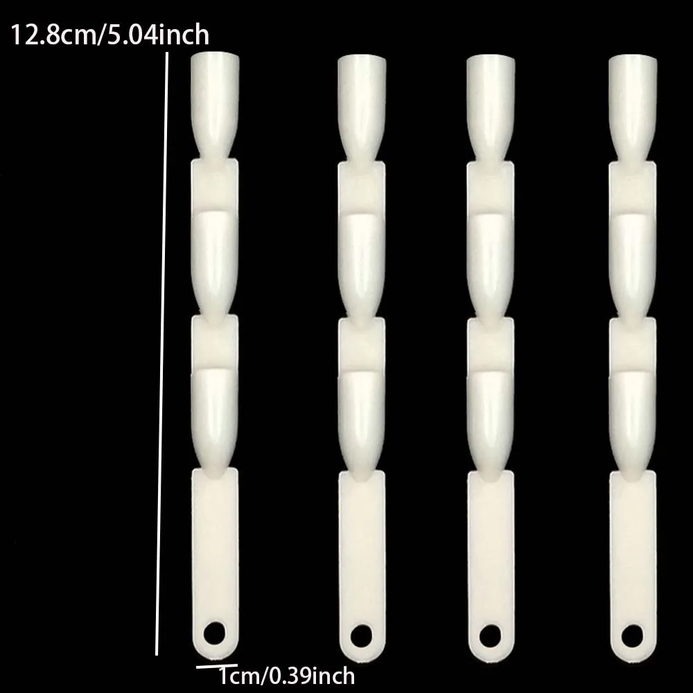 150 قطعة مسمار الفن شكل مروحة عرض الرسم البياني الطبيعي هلام البولندية التلوين عينة ممارسة التدريب أظافر صناعية مع حلقة قابلة للإزالة #4