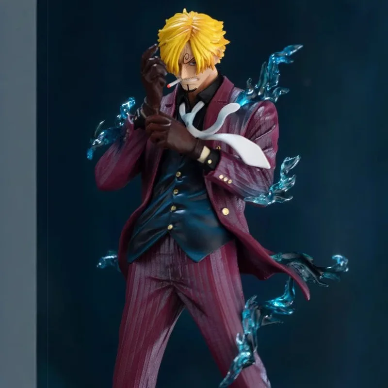 25.5cm Statue Style Anime Figurine Curling Eyebrows Chef Pulling Sleeves, Black Feet Desktop Ornament Gifts For Children