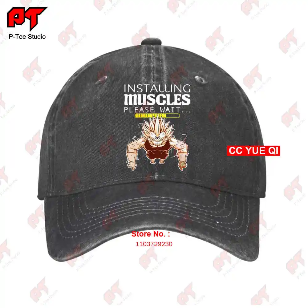 Vegeta Majin Installing Muscles Please Wait Baseball Caps Truck Cap SQPP