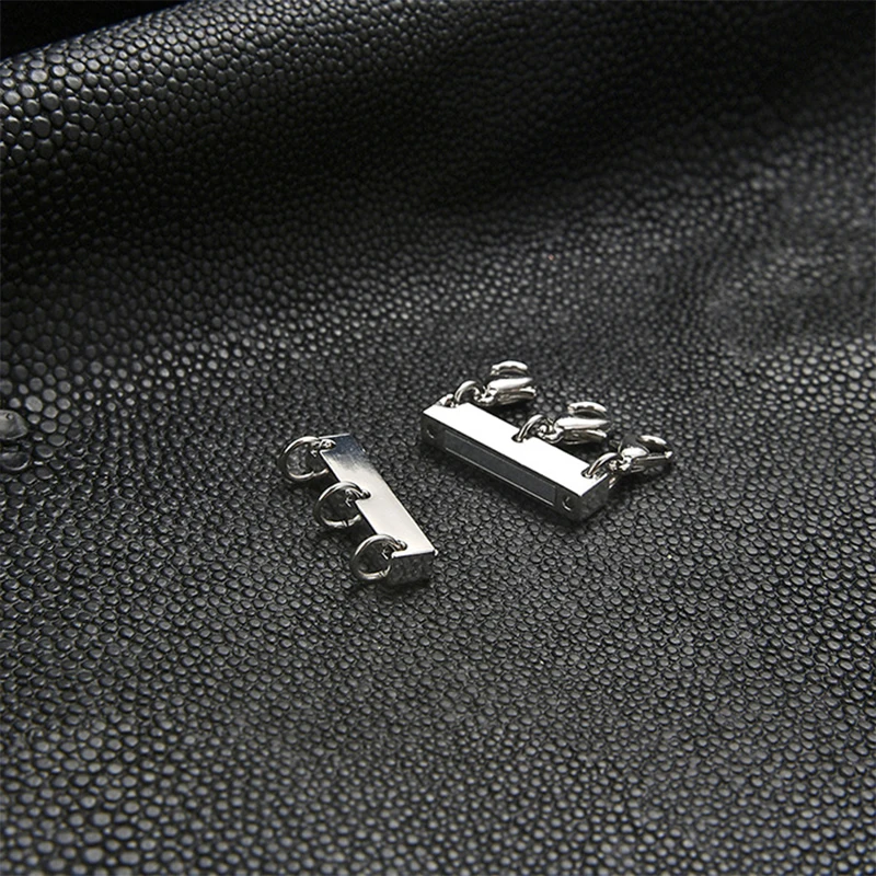 Hebilla de conexión de collar de múltiples capas de oro, proceso de galvanoplastia, collar de bricolaje, hebilla de joyería, Material de aleación, 1pc