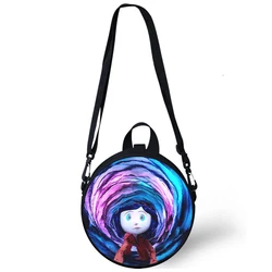 Coraline Cánh Cửa Bí Mật Trẻ Em Mẫu Giáo Túi 3D In Túi Đeo Vai Cho Trường Nữ Mini Tròn Bagpacks Rugtas Túi