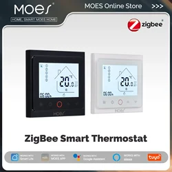 MOES Tuya ZigBee inteligentny termostat kontrola temperatury w pomieszczeniu woda/elektryczne ogrzewanie podłogowe kocioł gazowy praca z Alexa Google Home