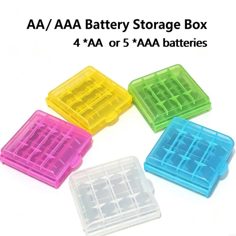Battery Storage Case, ABS Organizers with Divided Interiors and Closures for 2A and 3A Batteries Box 5Pcs 896C