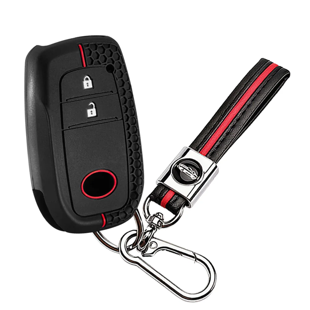 New Silicone Car Key Case Cover Shell For Toyota CHR Hilux Fortuner Land Cruiser 200 Camry Corolla Crown RAV4 Highland