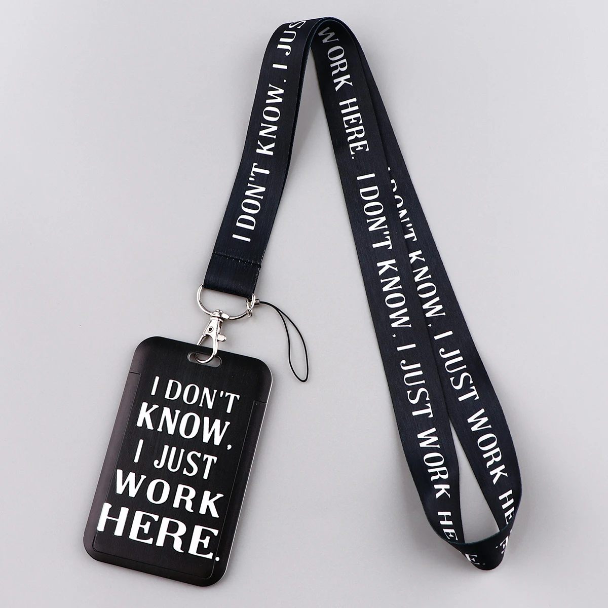 Funny Quotes Lanyard Card Holder Neck Strap for key ID Card Phone Straps Badge Holder DIY Hanging Rope Neckband Accessories