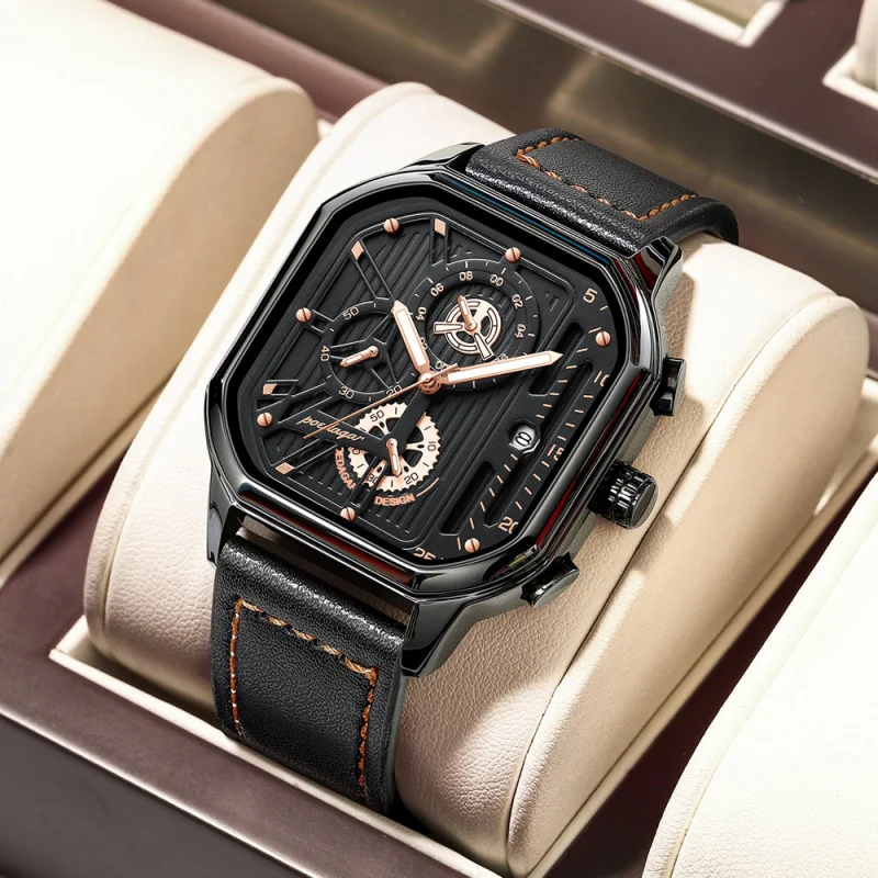 

Man Watches Luxury Chronograph Fashion Sports Quartz Watches Men's Reloj Waterproof Luminous Men Wrist Watch
