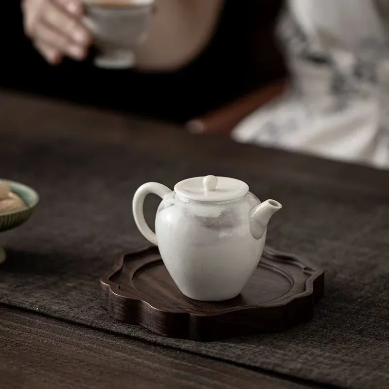110ML Ink and Wash Shino Hongyun Pot Household Kung Fu Tea Set Teapot Chinese Retro Anti-scalding Hand Tea Maker Gift Collection