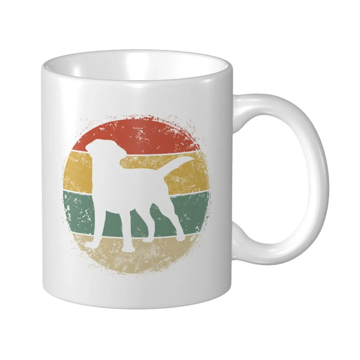 Mark Cup Mug Circular Retro Labrador Retriever Owner Gift Golden Black Lab Dad Mom Coffee Mugs Tea Milk Water Travel Office Home