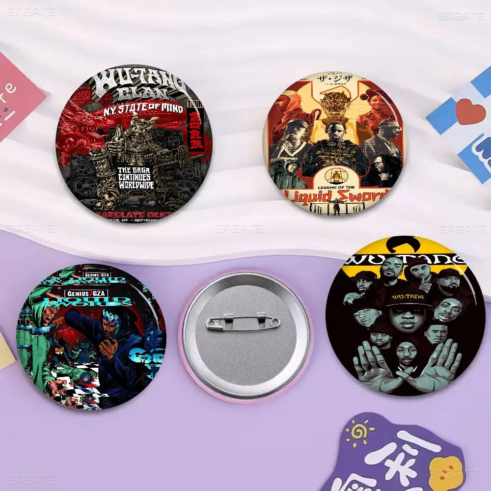 

WU-T--TANG CLAN Band Badges Creative Tinplate Soft Button Pins Animal Icon Brooch Lapel Backpack Badge Accessories Pin