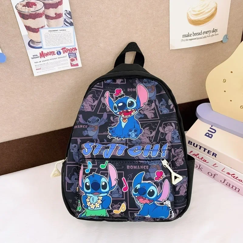 Zaino con stampa Stitch, zaino in nylon, zaino stile college per bambini e ragazze, regalo ideale per la scuola, i viaggi, i pendolarismo quotidiano