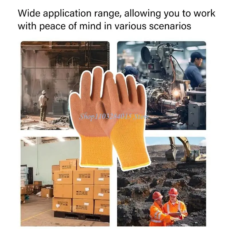 

R6FF Industrial Thermal Gloves Machine Washable Cotton Lined For Harsh Environment