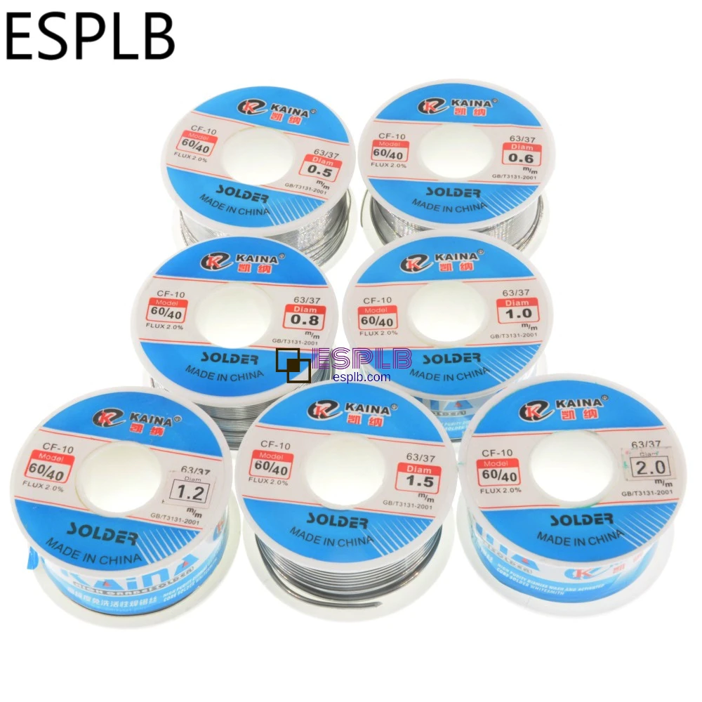 ESPLB CF-10 Solder Wire Tin 0.5/0.6/0.8/1.0/1.2/1.5/2.0mm Roll Clean Rosin Welding Core Soldering Wire Flux Reel Tube