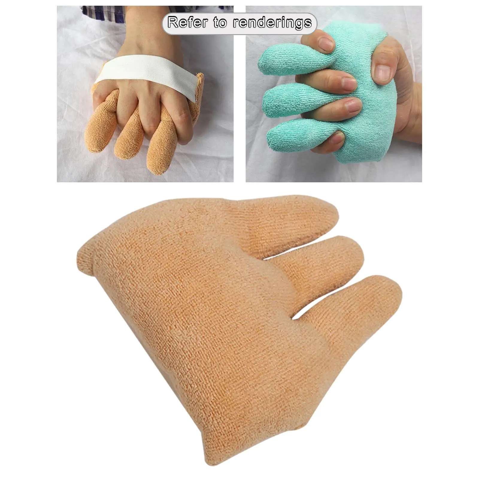 Finger Training Separator Cushion Soft Cotton Bunion Corrector Toe Spacer for Hand Rehab Muscle Support Aid