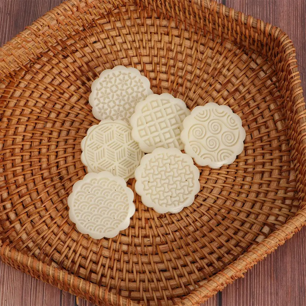 

Pastry Kitchen Geometric Pattern Green Bean Cake Baking Ma'amoul Form Cookie Stamp Cutter Moon Cake Mould Mooncake Mold