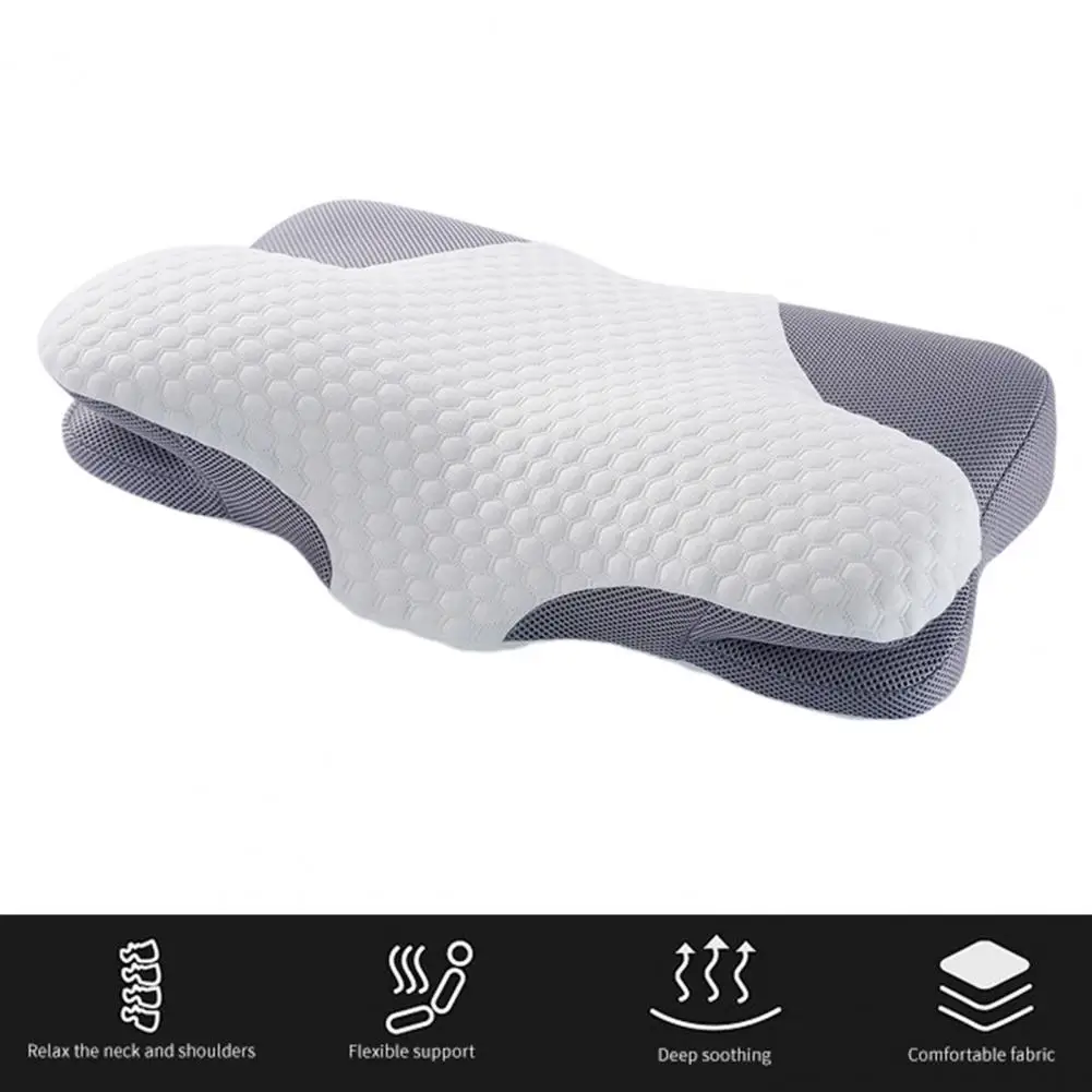 Cervical Pillow Cervical Neck Protection Pillow Adjustable Memory Foam Neck Pillow for Painless Sleeping Cervical Pain Relief