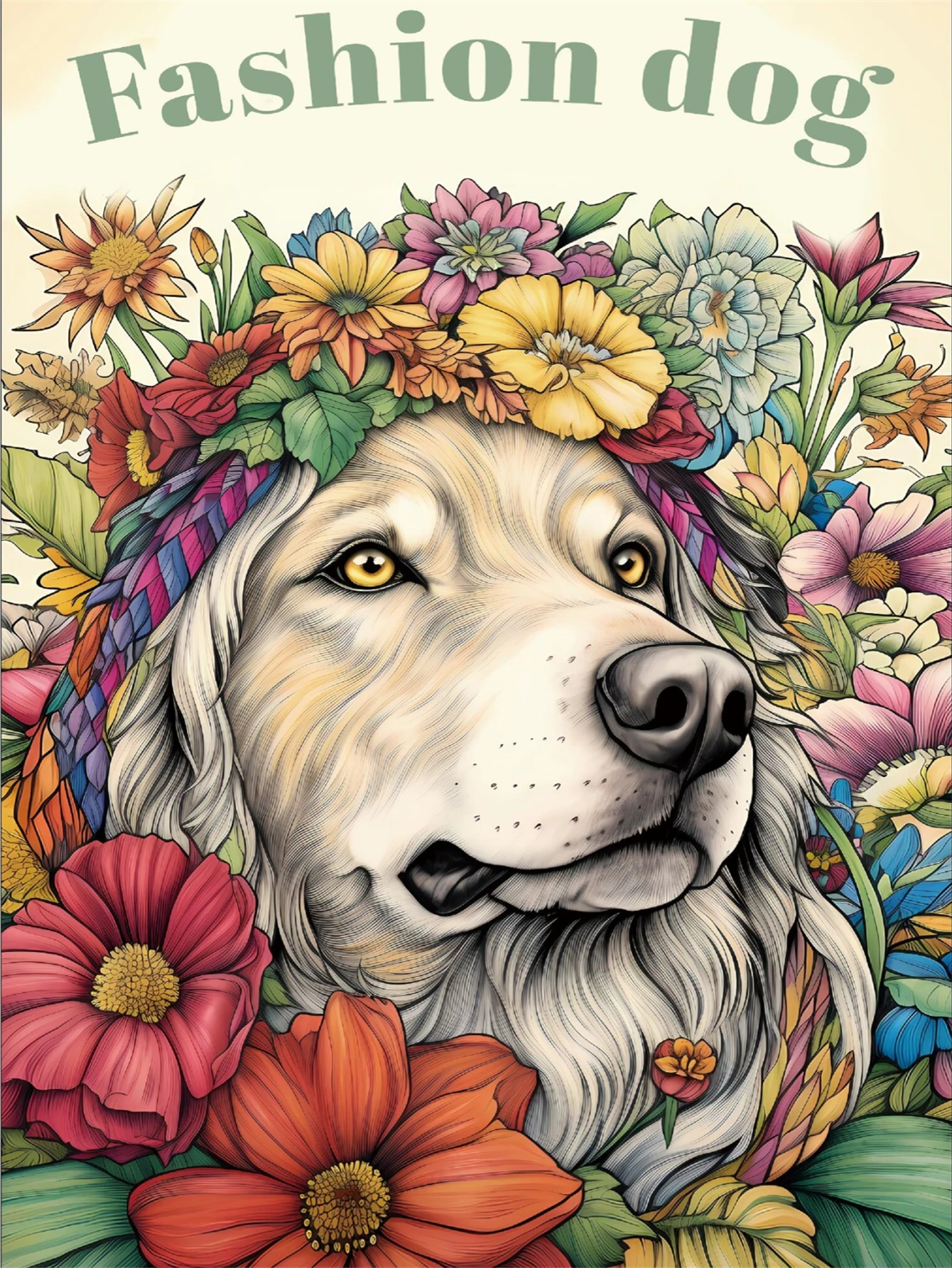 1pc Art Coloring Book Original Upgraded Paper Thickened 22 Pages Coloring Books Gift For Holiday Birthday Party Fashion Dog