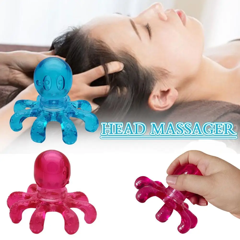 Octopus Scalp Massage Tool, Couro cabeludo, Stress Relaxar, Cuidados com o corpo, Beleza Spa, Cura Alloy Tool, T X5f4