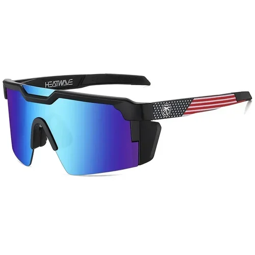 Imagen 2 del producto Gafas De sol De diseñador para hombre, gafas De ciclismo con ondas De calor antiultravioleta, gafas De seguridad para deportes al aire libre Z87, gafas Lunette De Sole