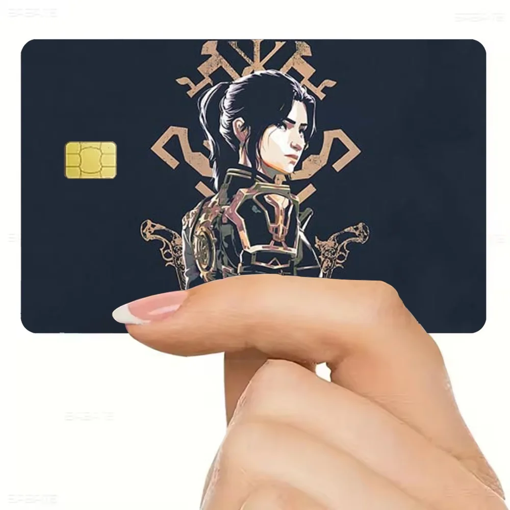 J-Jinx A-Arcane 2 Caitlyn Stickers Credit Card Visa Stickers Debit Bank Charge Card Bus Metro Waterproof Decal Decoration
